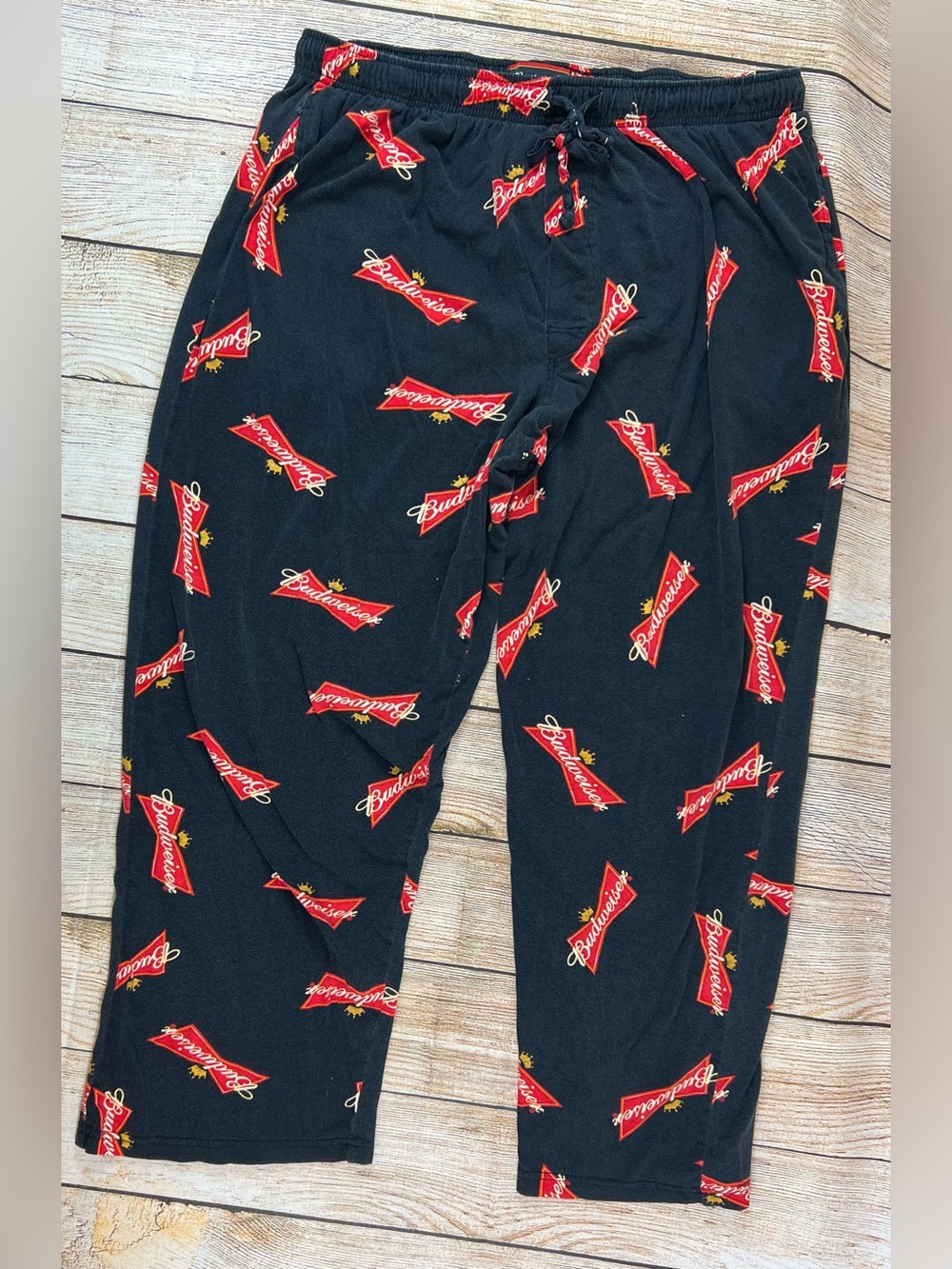 Mens Vintage Budweiser Beer 2009 Pajama Lounge Pants Size XL